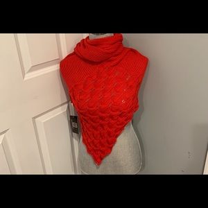 NWT REDUCED Red Infinity scarf by Lily Whitegate Adorable! OS